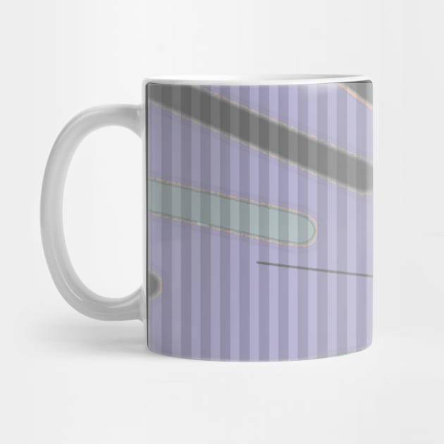 Rays - Modern Art Design | Lines | Soft Lavender by Gizi Zuckermann Art